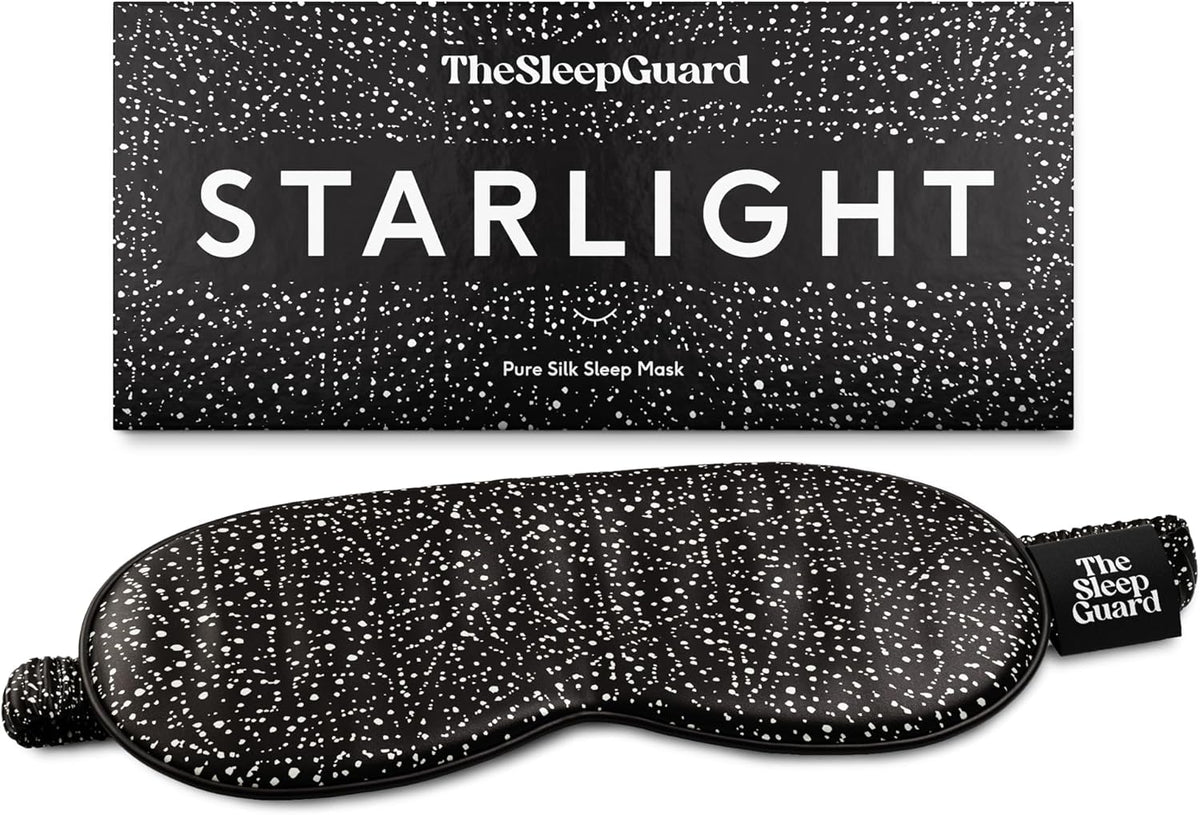 Pure Silk Sleep Mask [100% 6A Mulberry Silk, 22 Momme] Light Blocking Travel Essentials. Eye Masks