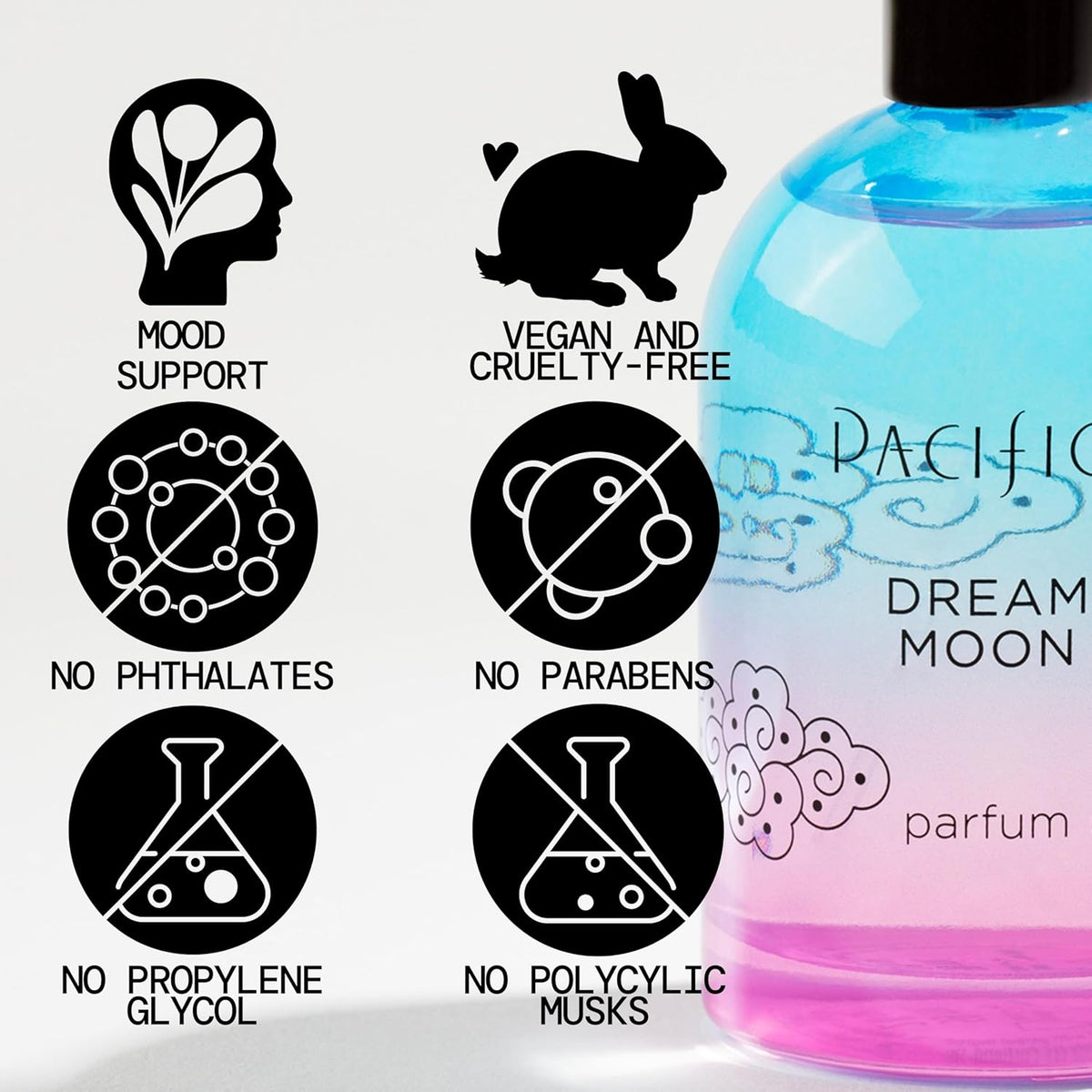 Pacifica Dream Moon Spray Perfume 2 fl oz – Bergamot, Pink Rose, Vanilla, Sandalwood & Patchouli