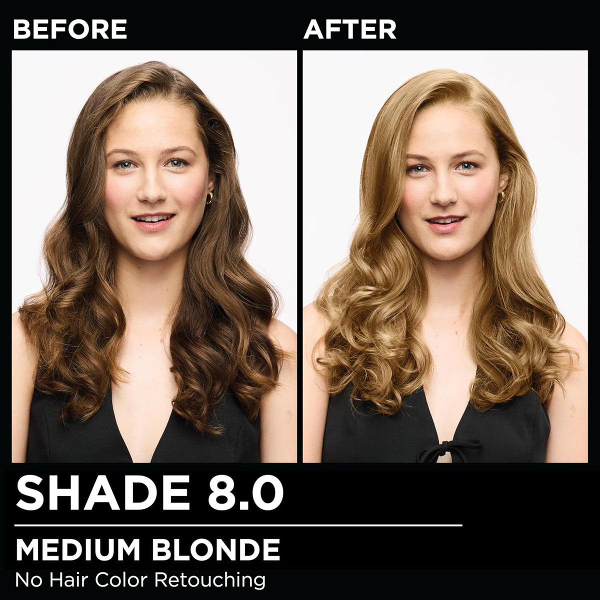 Garnier Hair Color Olia Ammonia-Free Brilliant Color Oil-Rich Permanent Hair Dye, 8.0 Medium