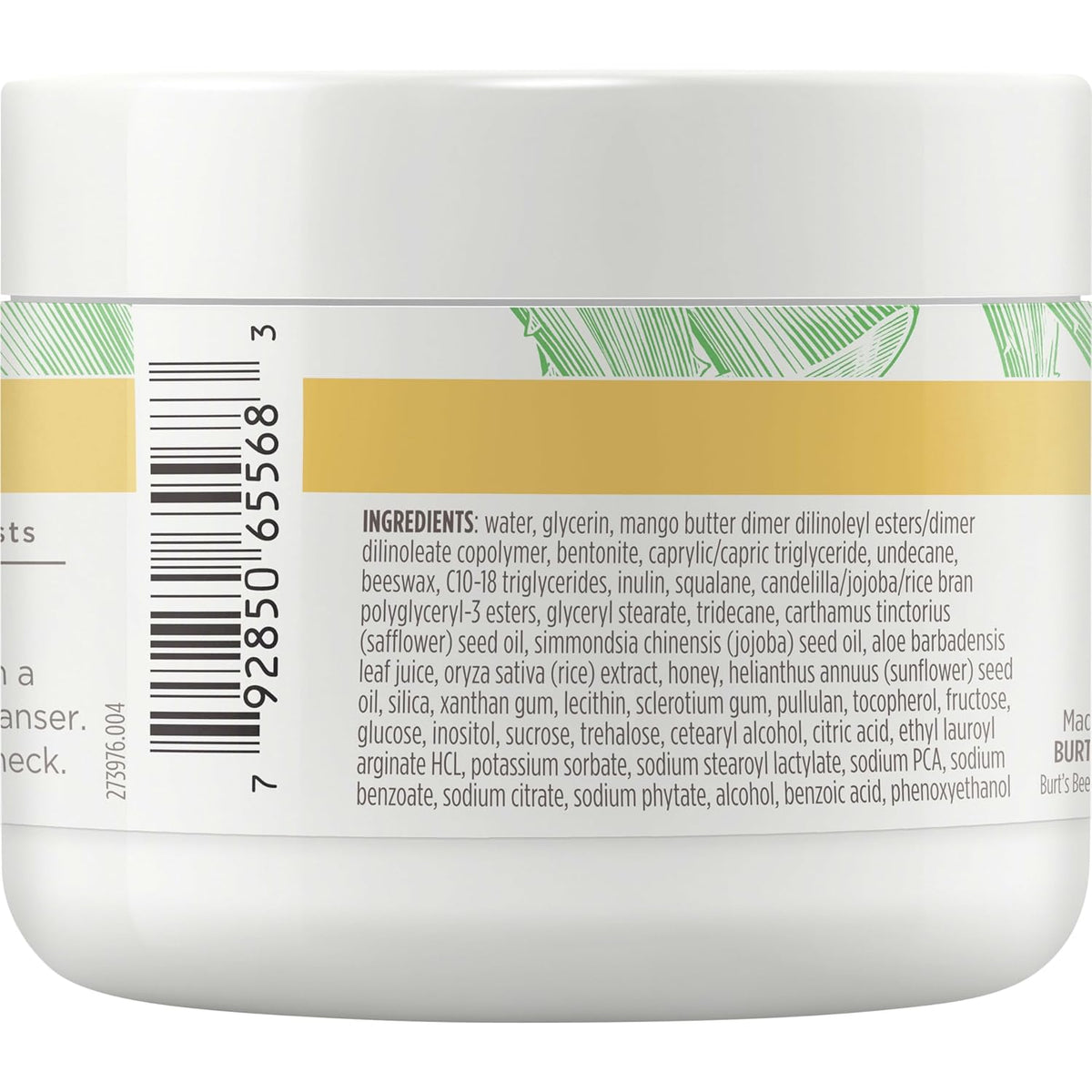 Burt's Bees Sensitive Moisturizing Cream, With Aloe Vera and Rice Milk, Face Moisturizer for