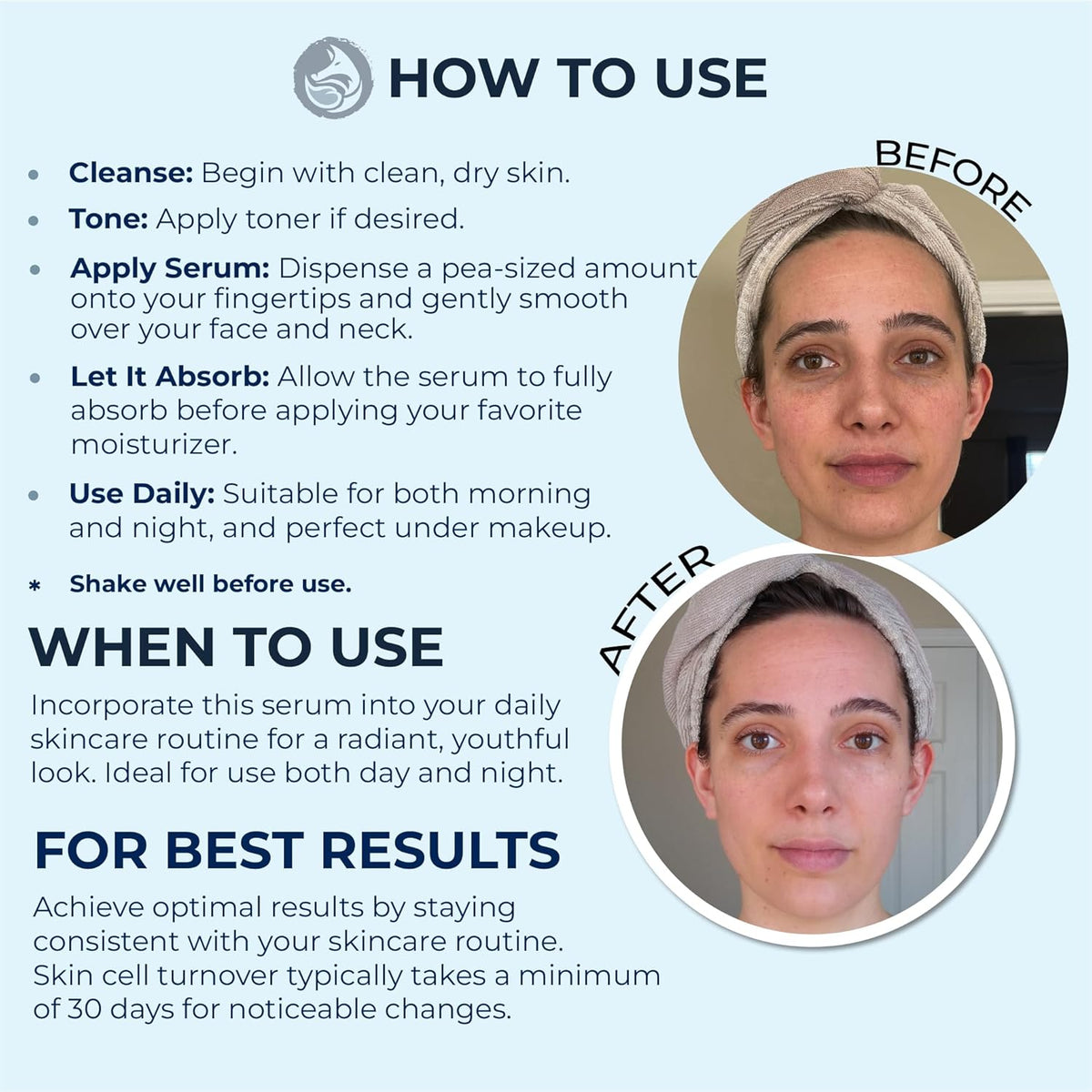 Peptide Collagen Serum 1 fl oz – Anti-Aging Face Serum Reduces Wrinkles, Firms & Improves