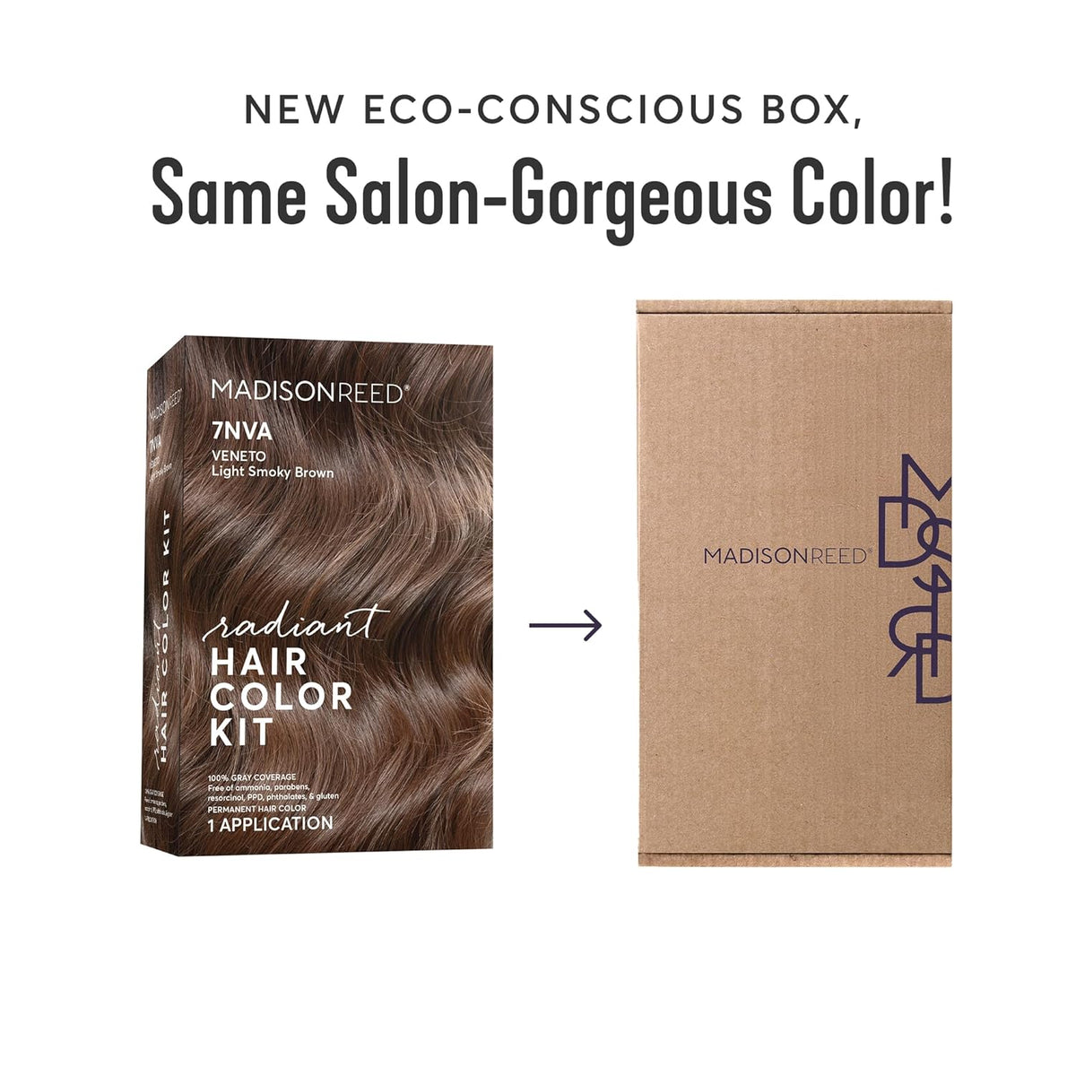 Madison Reed Radiant Hair Color Kit | 7NA Light Ash Brown with Cool Smoky Undertones (Arezzo Brown)