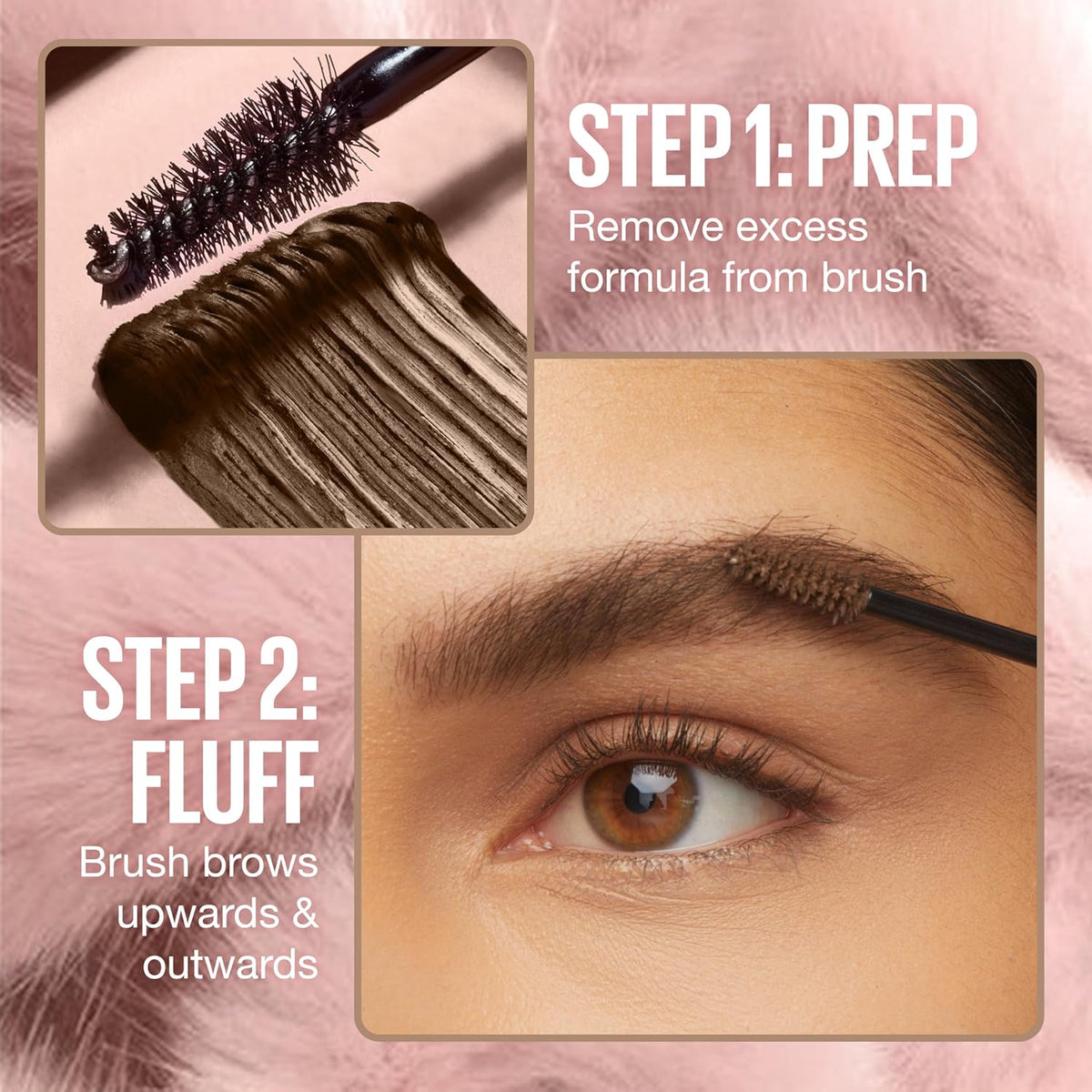 Maybelline Superfluff Volumizing Brow Mousse, All Day Tinted Brow Gel For Soft Full Brows, Black, 1