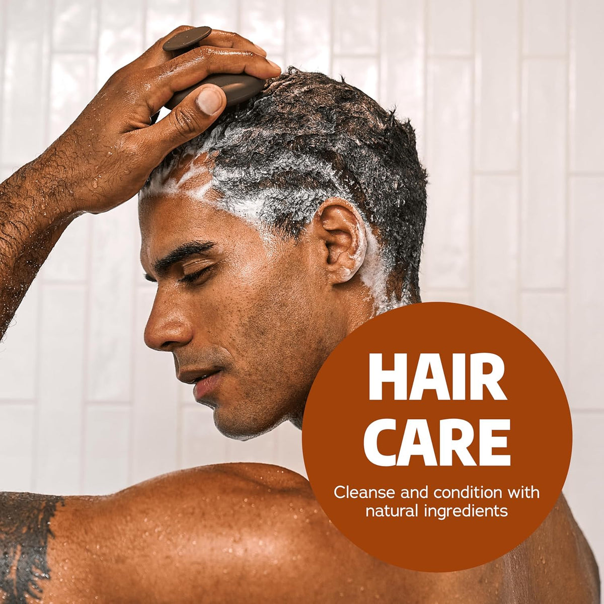 Dr. Squatch Natural Hair Bundle for Men - Healthy, Full Looking Hair - Wood Barrel Bourbon Shampoo