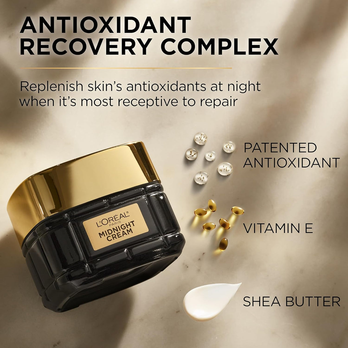 L'Oreal Paris Age Perfect Anti-Aging Midnight Cream, Face Moisturizer to Reduce Wrinkles and Firm