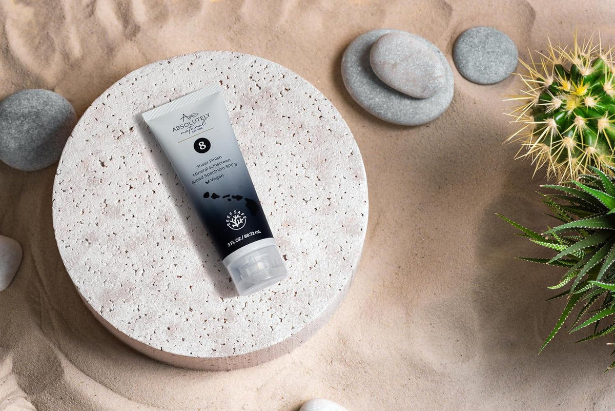 SPF 8 Mineral Sunscreen - Water Resistant Moisturzing Lotion for Body & Face - Non-Nano Zinc Oxide
