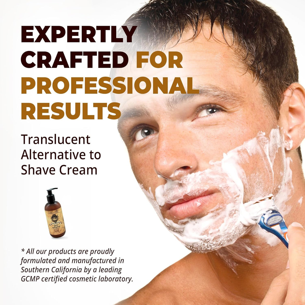 DeadeyeDick's 3-in-1 Shave Butter | Natural Shave Cream for Face, Head & Body | Gentle