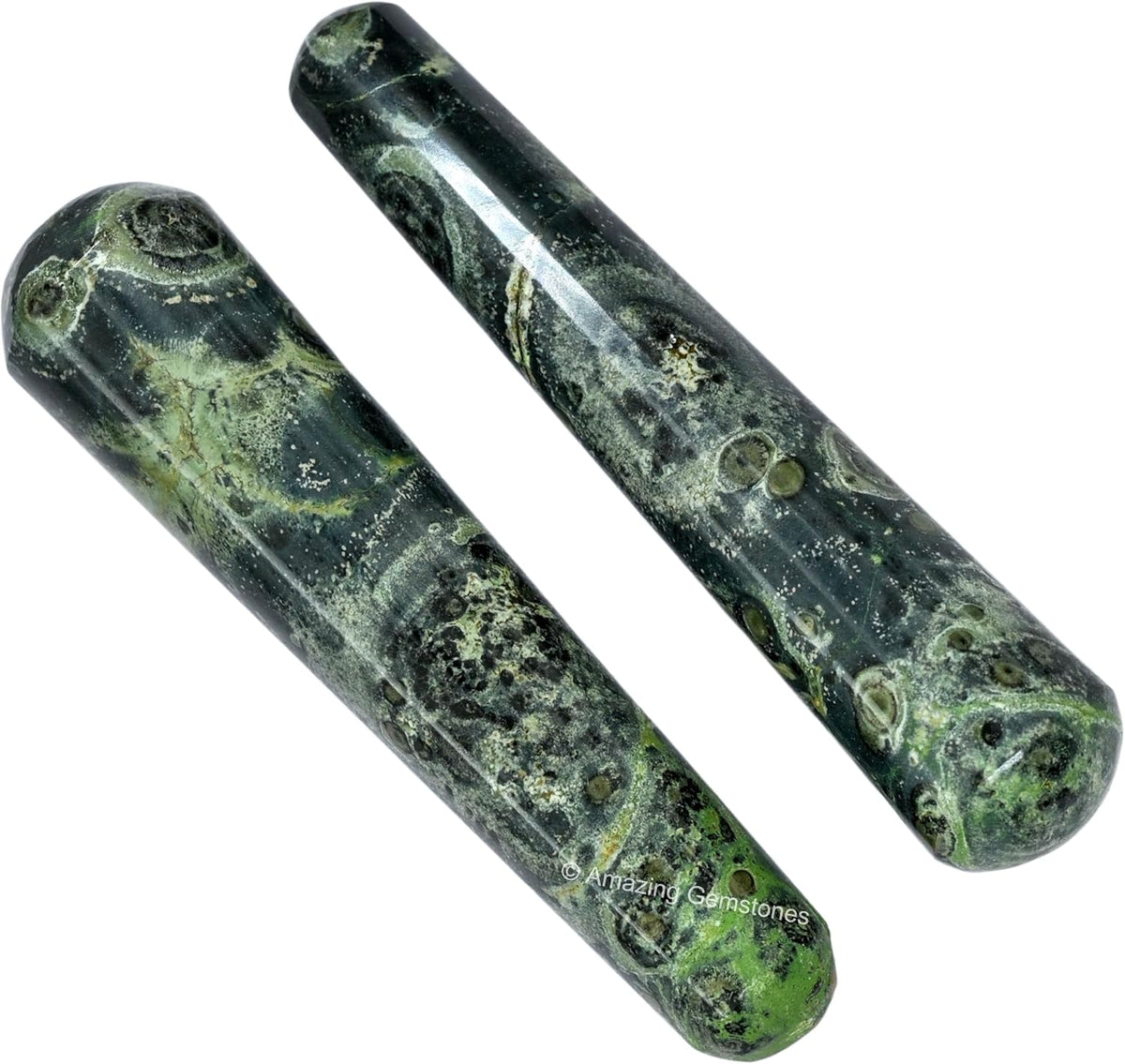 Amazing Gemstone Kambaba Jasper Crystal Wand Massage Stick - Pelvic Wand Gua Sha for Adults