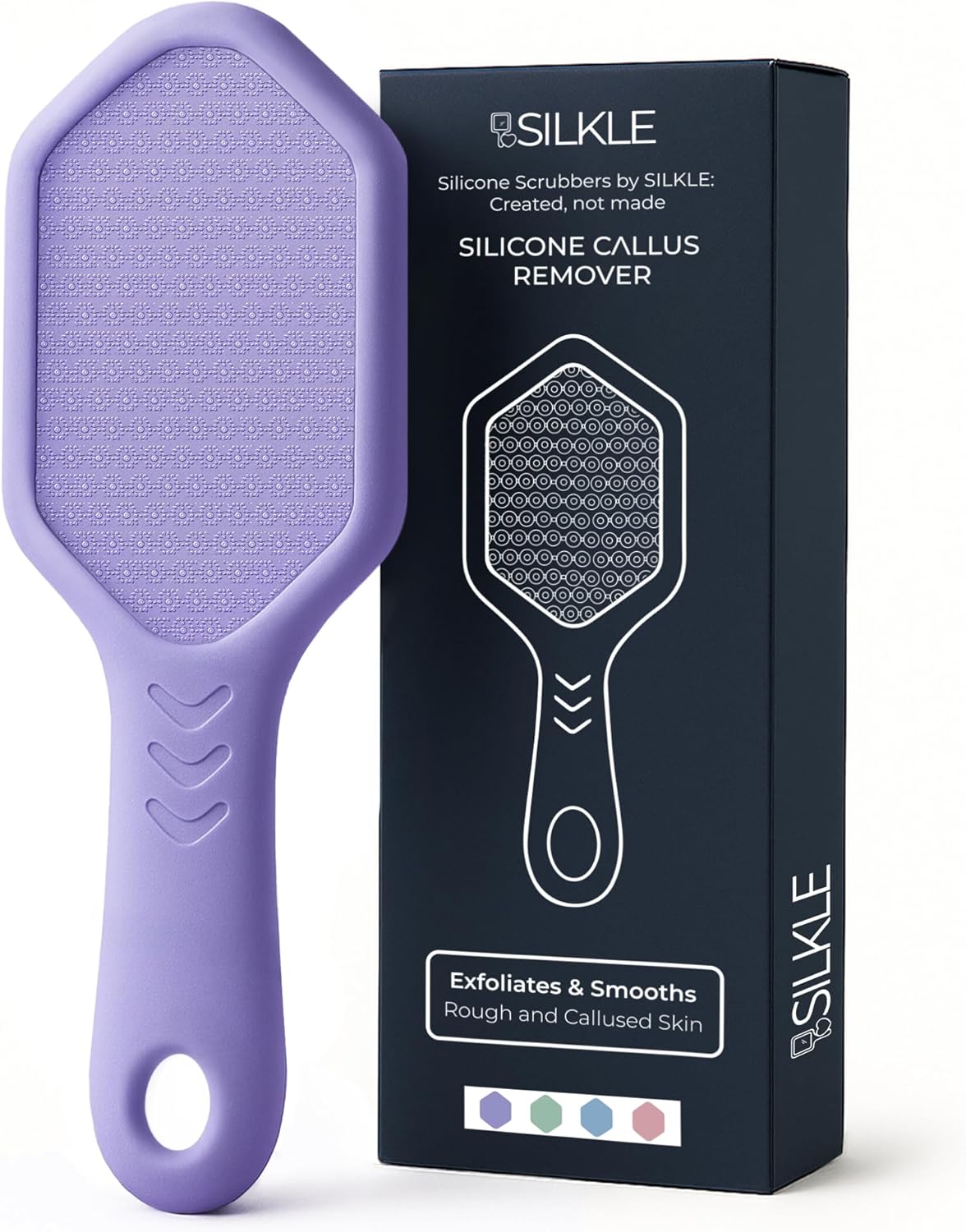 Silicone Foot Callus Remover - Nano Glass Foot File for Dead Skin and Cracked Heels - Callus
