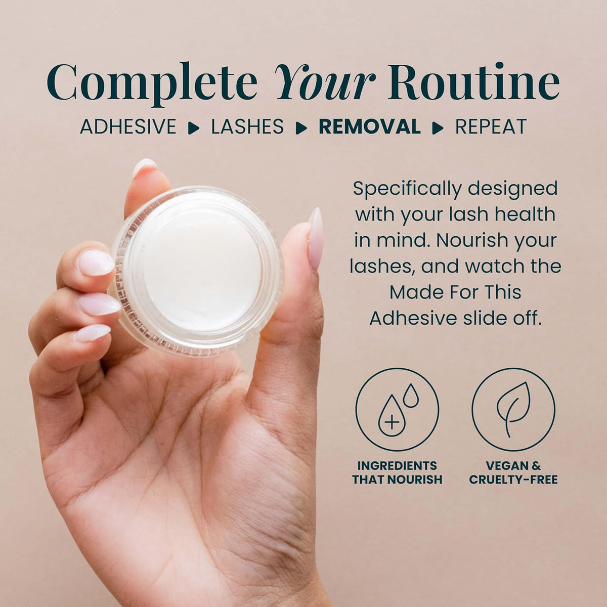 FlutterHabit Lash Removal Balm for Eyelash Adhesive and False Eyelashes, DIY Eyelash Extension