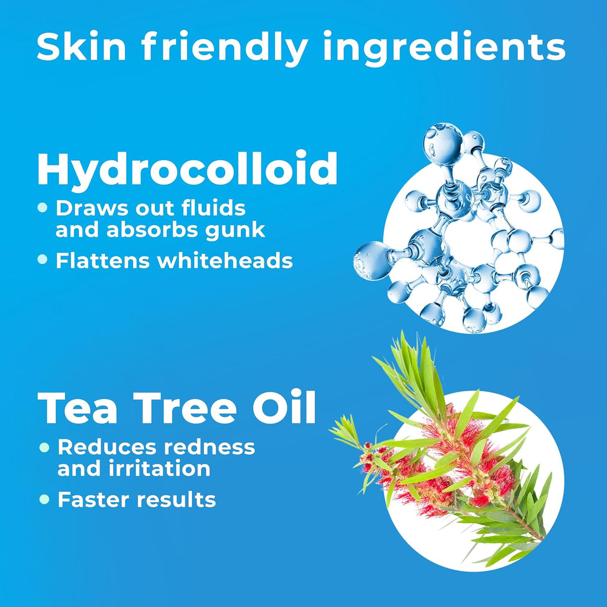 Pimple Patches for Face (500 Patches), Hydrocolloid Acne Patches with Tea Tree Oil, Pimple Patch