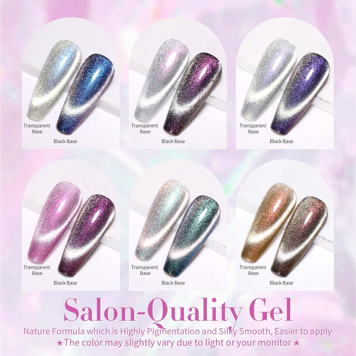 Born Pretty Cat Magnetic Gel Nail Polish Set Auroras 9D Cat Magnetic Eye Glitter Gel Polish Nail