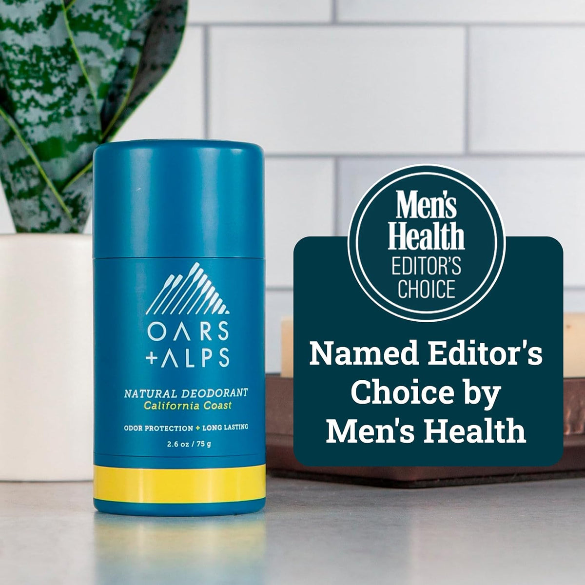 Oars + Alps Natural Deodorant for Men & Women, Aluminum Free Deodorant for Men, Dermatologist