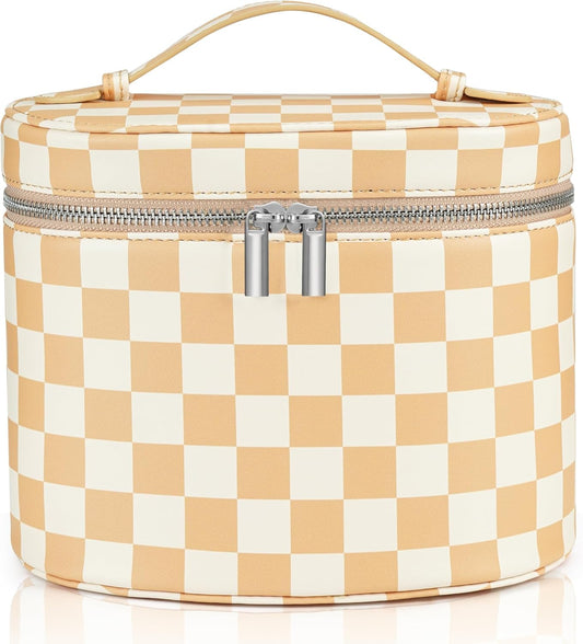 Makeup Bag Vanity Case Cosmetic Bag with Removable Divider Travel Toiletry Bag for Women Portable
