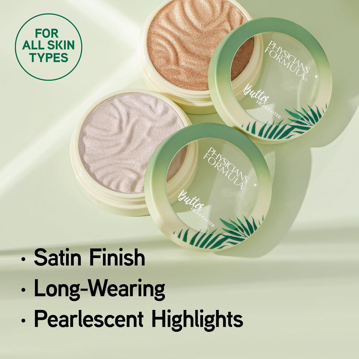 Physicians Formula Murumuru Butter Highlighter Makeup Face Powder Make Up, Champagne, Dermatologist
