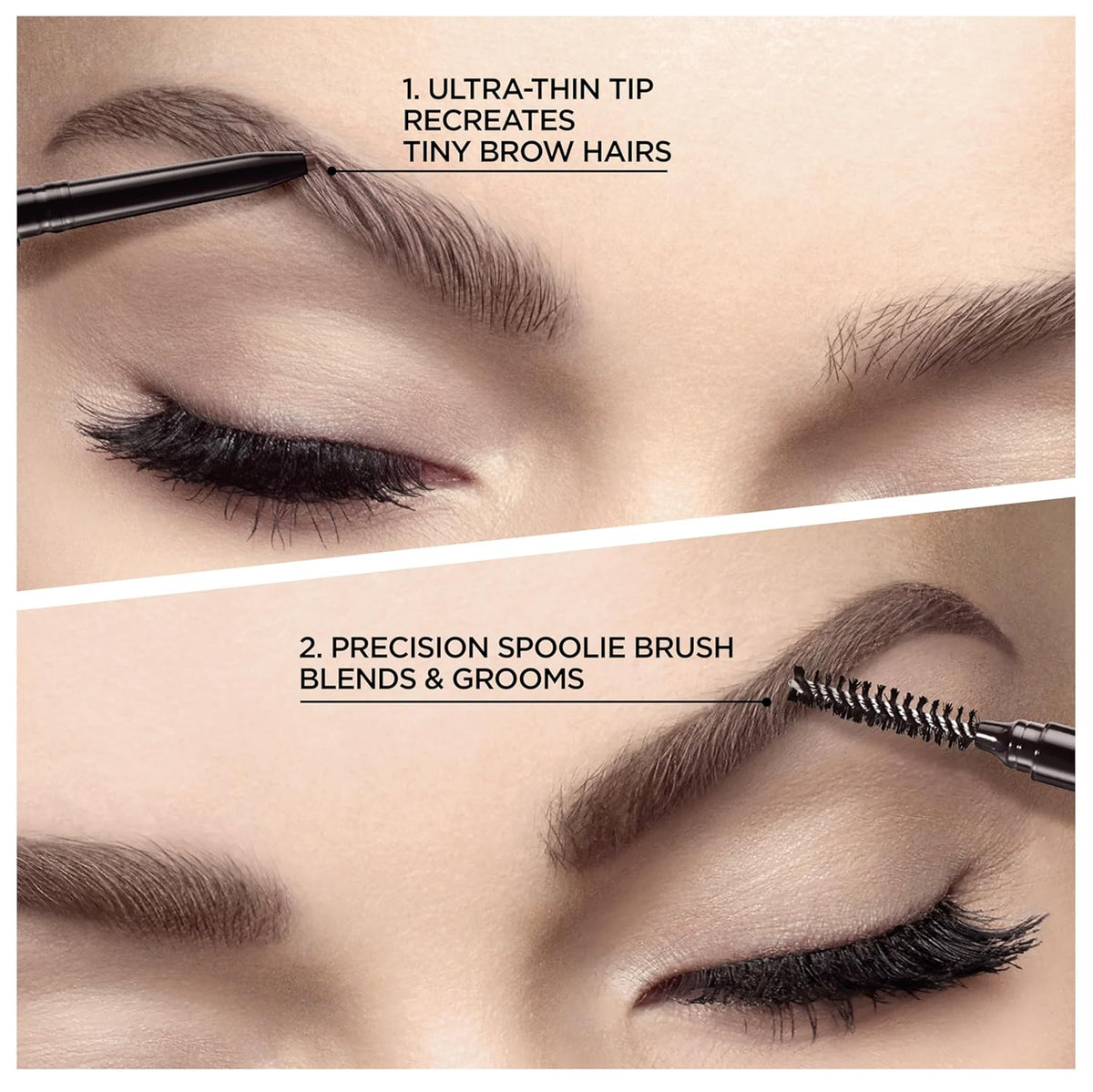 L'Oreal Paris Makeup Brow Stylist Definer Waterproof Eyebrow Pencil, Ultra-Fine Mechanical Pencil