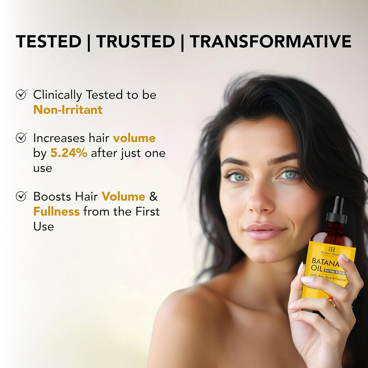 Botanic Hearth 100% Pure Batana Oil for Hair Growth- Weightless(Glass bottle 4 fl oz) from