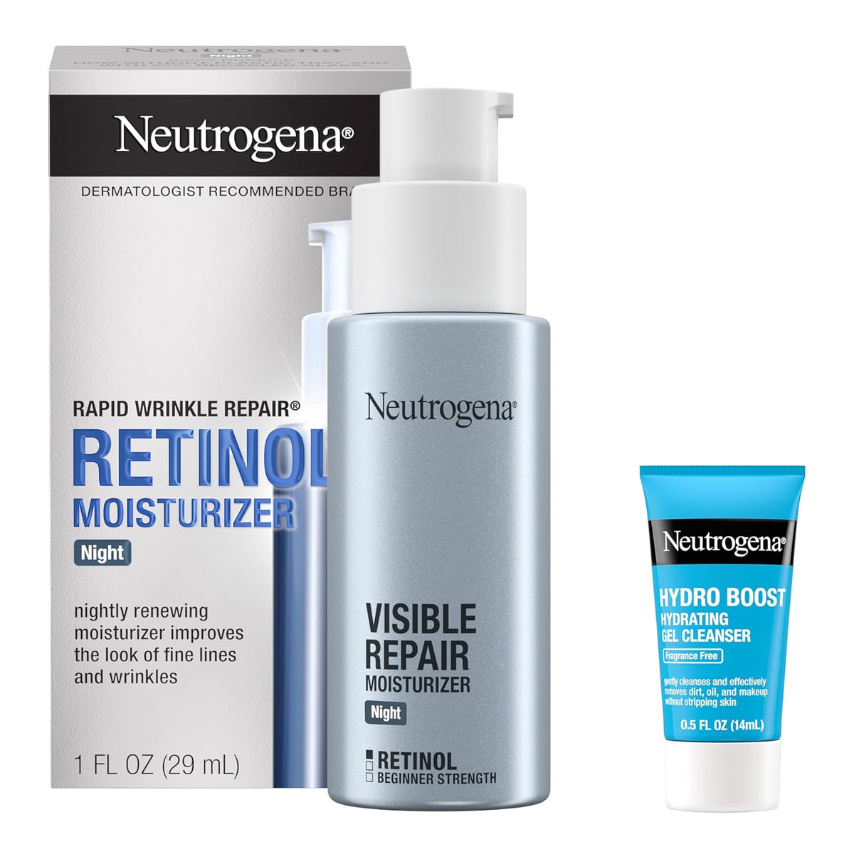 Neutrogena Rapid Wrinkle Repair Retinol Face Moisturizer Night Cream, Anti-Aging Face Cream with