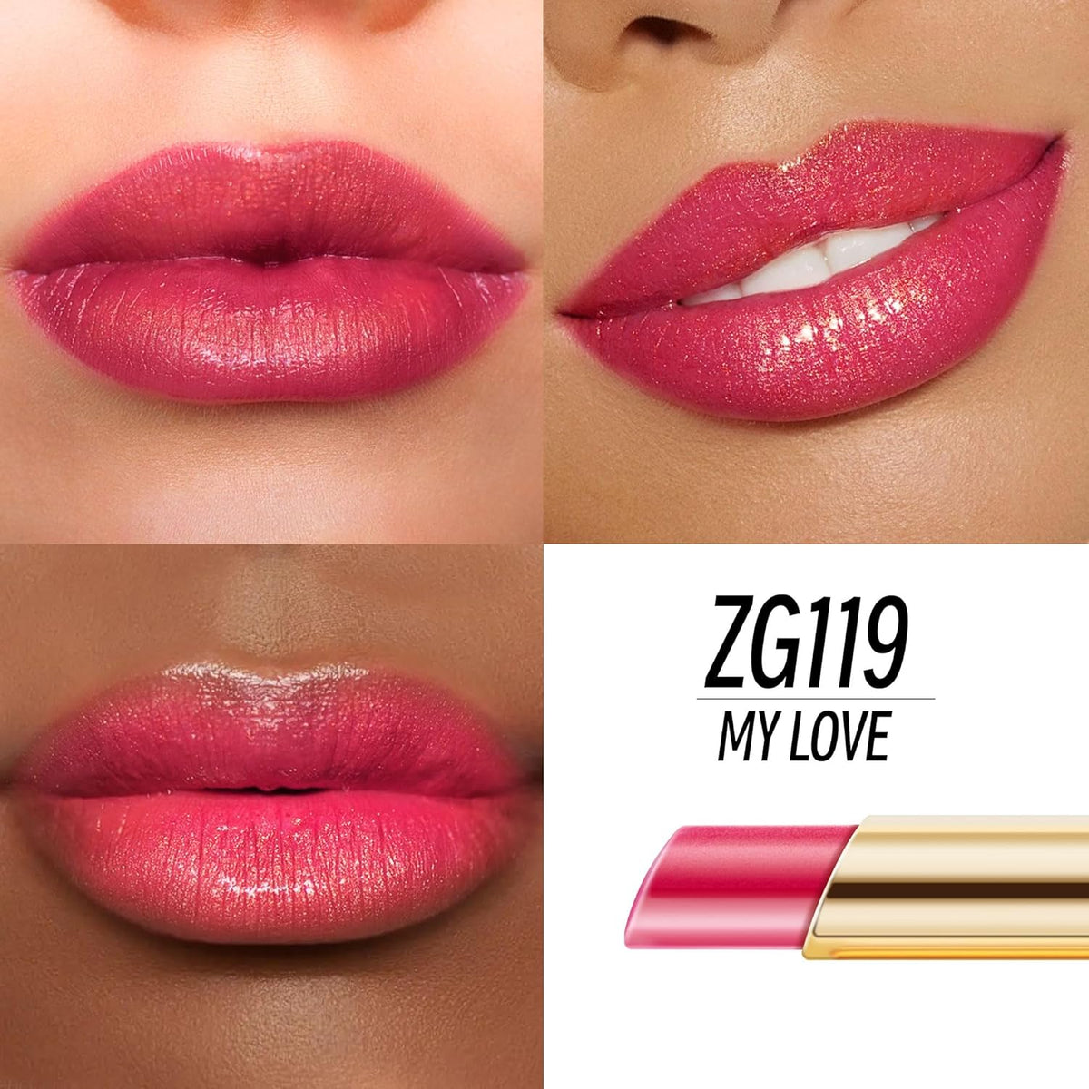 Berry Red Lipstick Moisturizing for Women Shimmer Tinted Lip Balm Cranberry Hydrating Nourishing