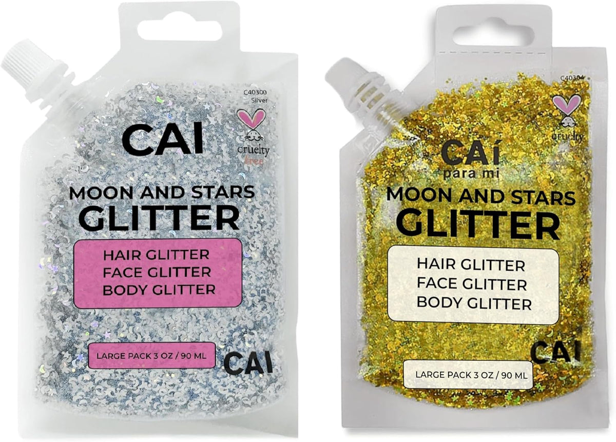 Face, Body & Hair Glitter Gel – Halloween Glitter for Kids and Women – 3 Oz Cosmetic-Grade Gel