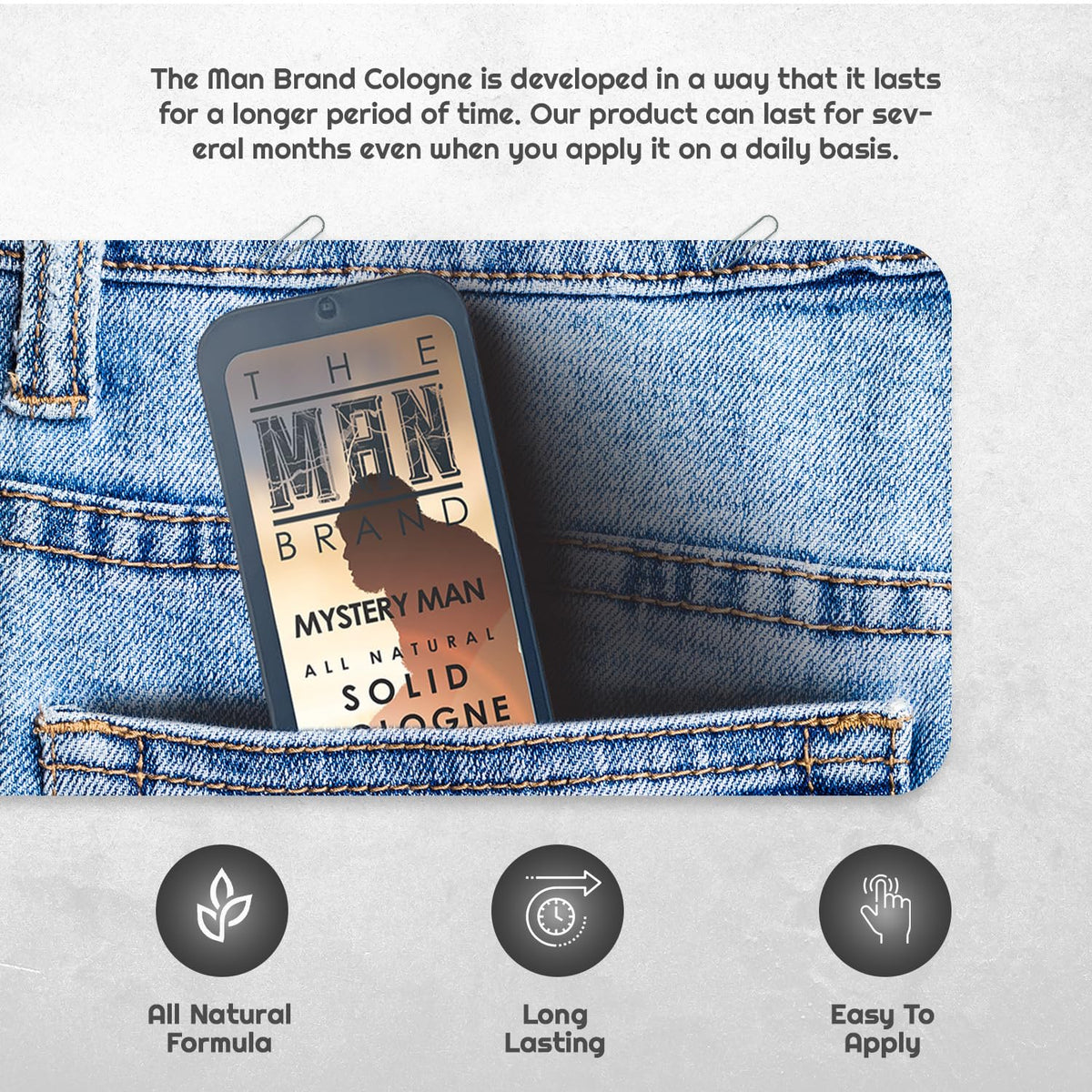 Solid Cologne (3/4 oz (Pack of 1), Mystery Man)