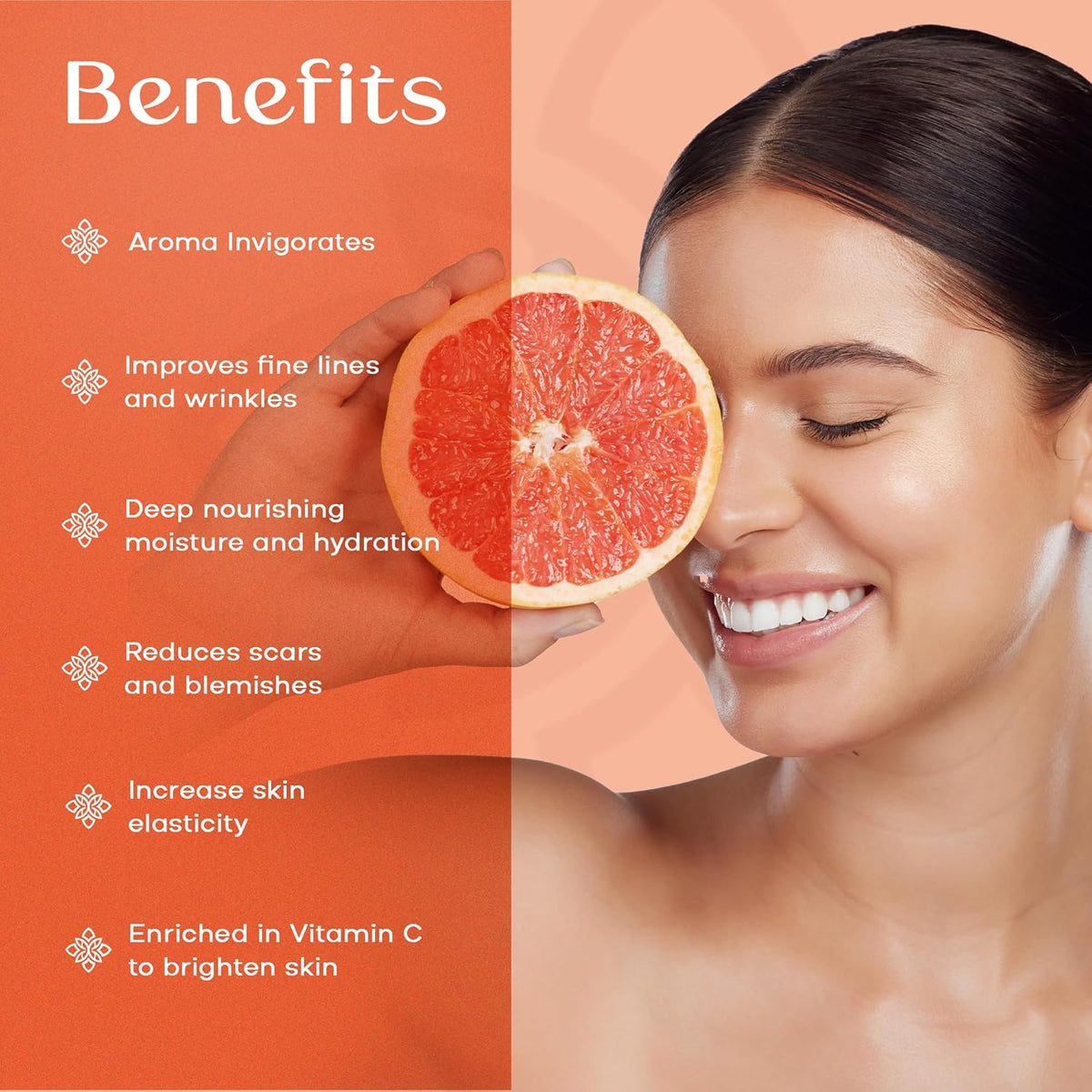 SAFA Citruse Oil for Face, Hair, Nail with Vitamin C, E & A for Scars, Stretch Marks - Orange Body