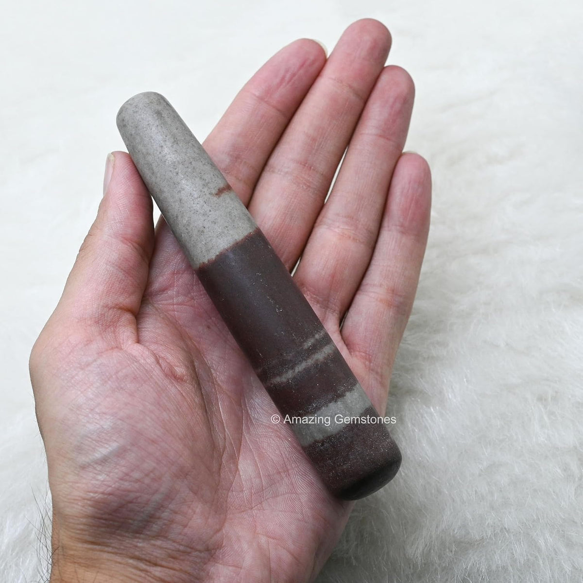 Amazing Gemstone Narmada Stone Crystal Wand Massage Stick - Pelvic Wand Gua Sha for Adults