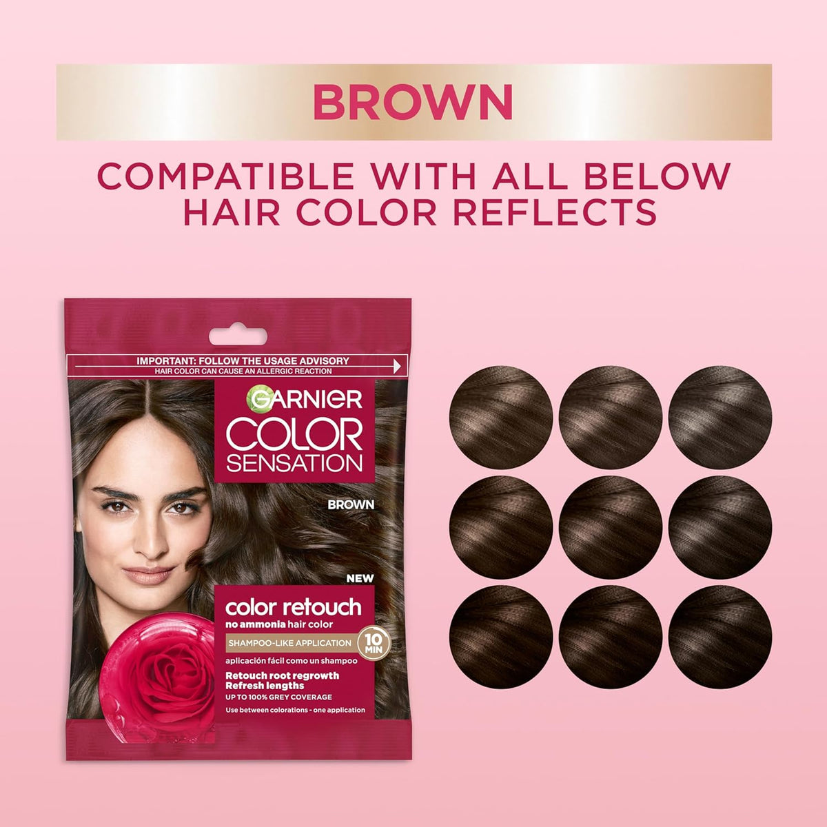 Garnier Color Sensation Color Retouch, Demi Permanent Hair Dye for Roots with 100% Gray Coverage