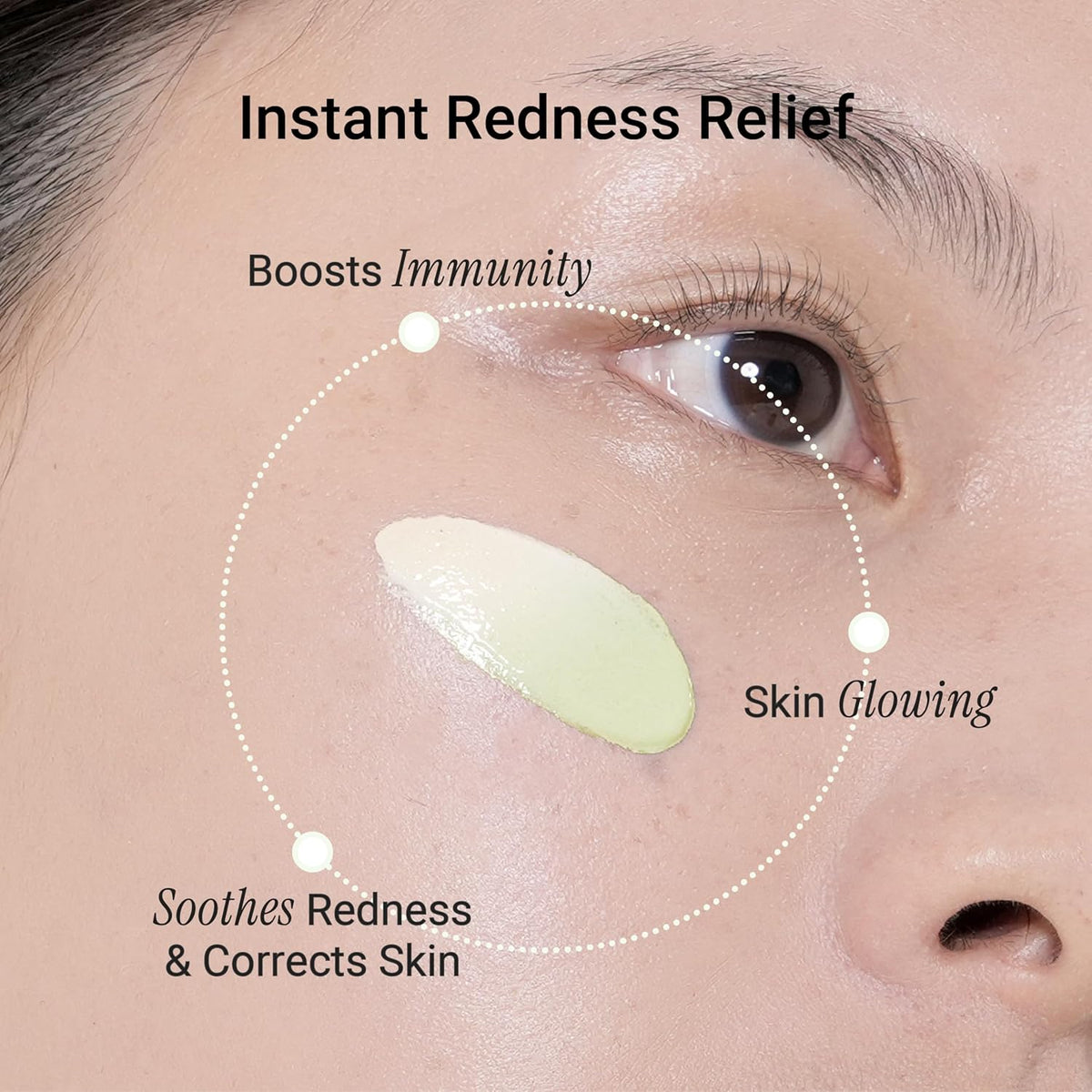 Meebak Cica Redness Solution Cream | Redness Relief for Face | Green Color-Corrector | BB Cream for