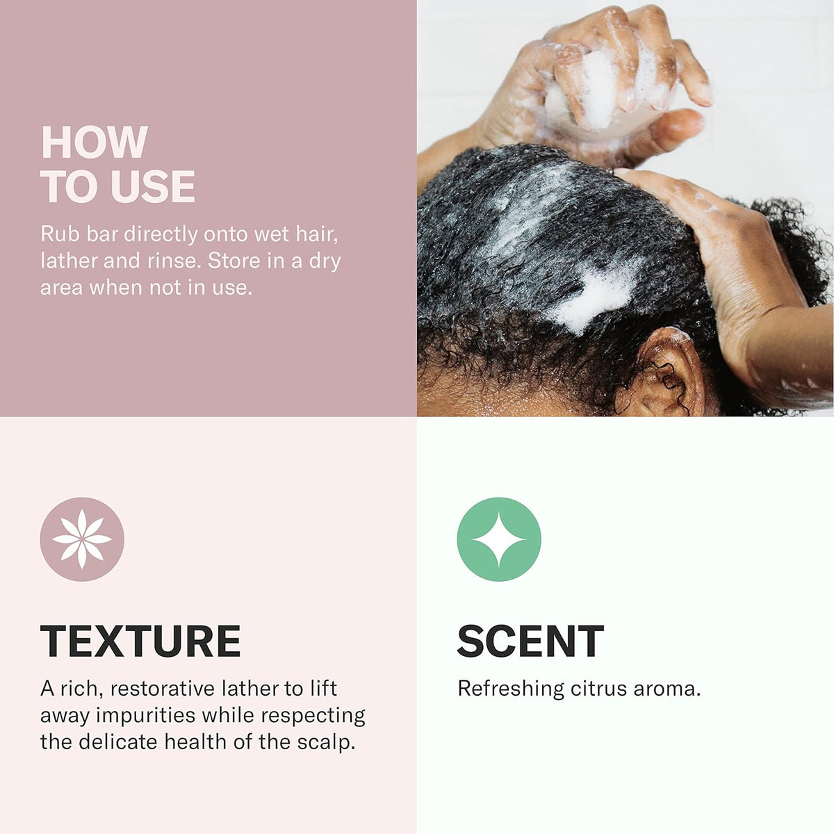ODACITE Odacité Shampoo Bar for Hair Care - Argan & Coconut 552M Natural Soap Bar - Cleansing