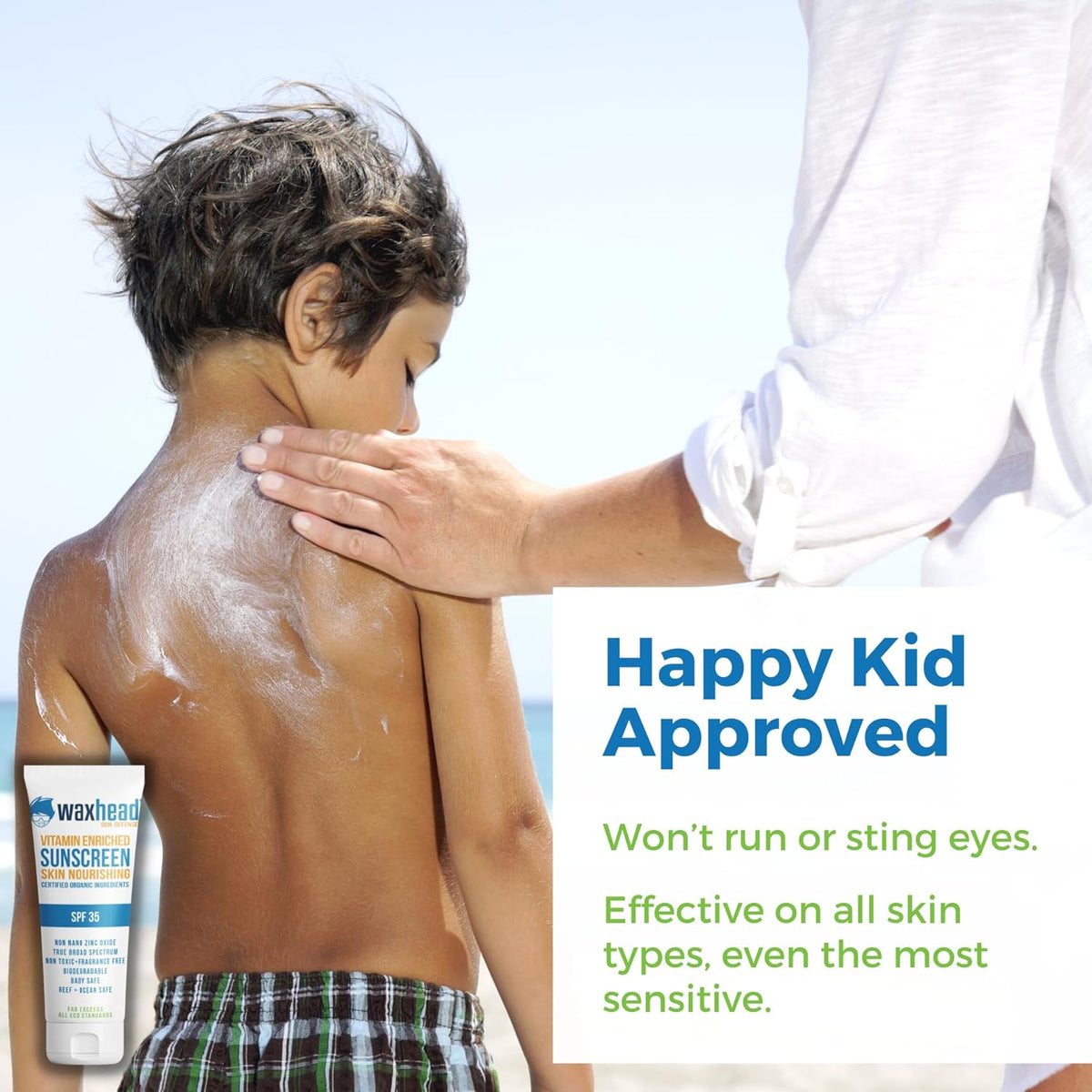 Waxhead Non-Nano Zinc Oxide Sunscreen, EWG Sunscreen with Zinc Oxide for Face + Body, Mineral