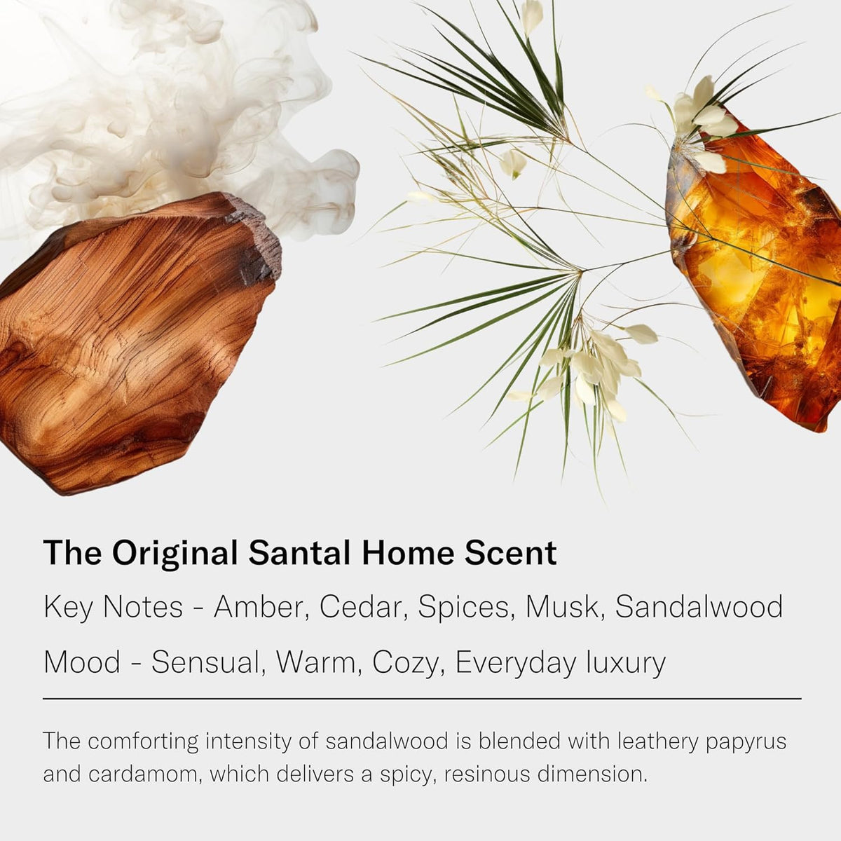 AromaTech Santal Aroma Essential Oil Blend: Luxury Hotel Inspired Aromatherapy with Amber, Vanilla