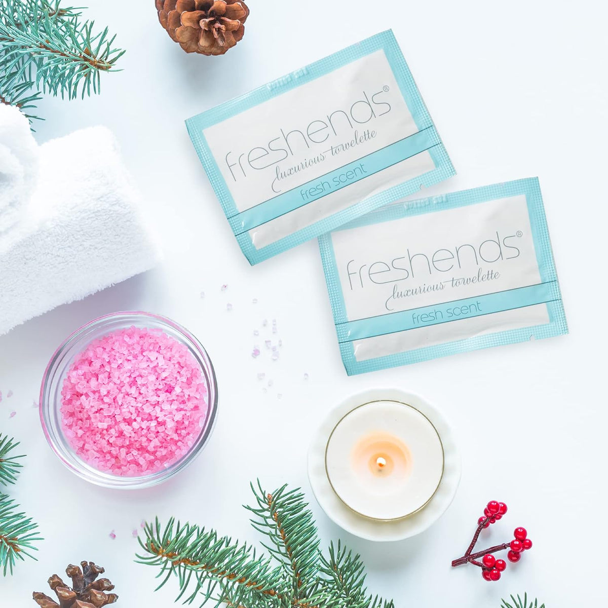 Freshends Flushable Individually Wrapped Wipes – Guest Bathroom Essentials for Weddings