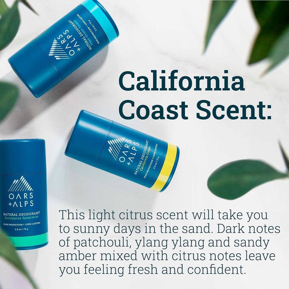 Oars + Alps Aluminum Free Deodorant for Men and Women, Dermatologist Tested and Made with Clean