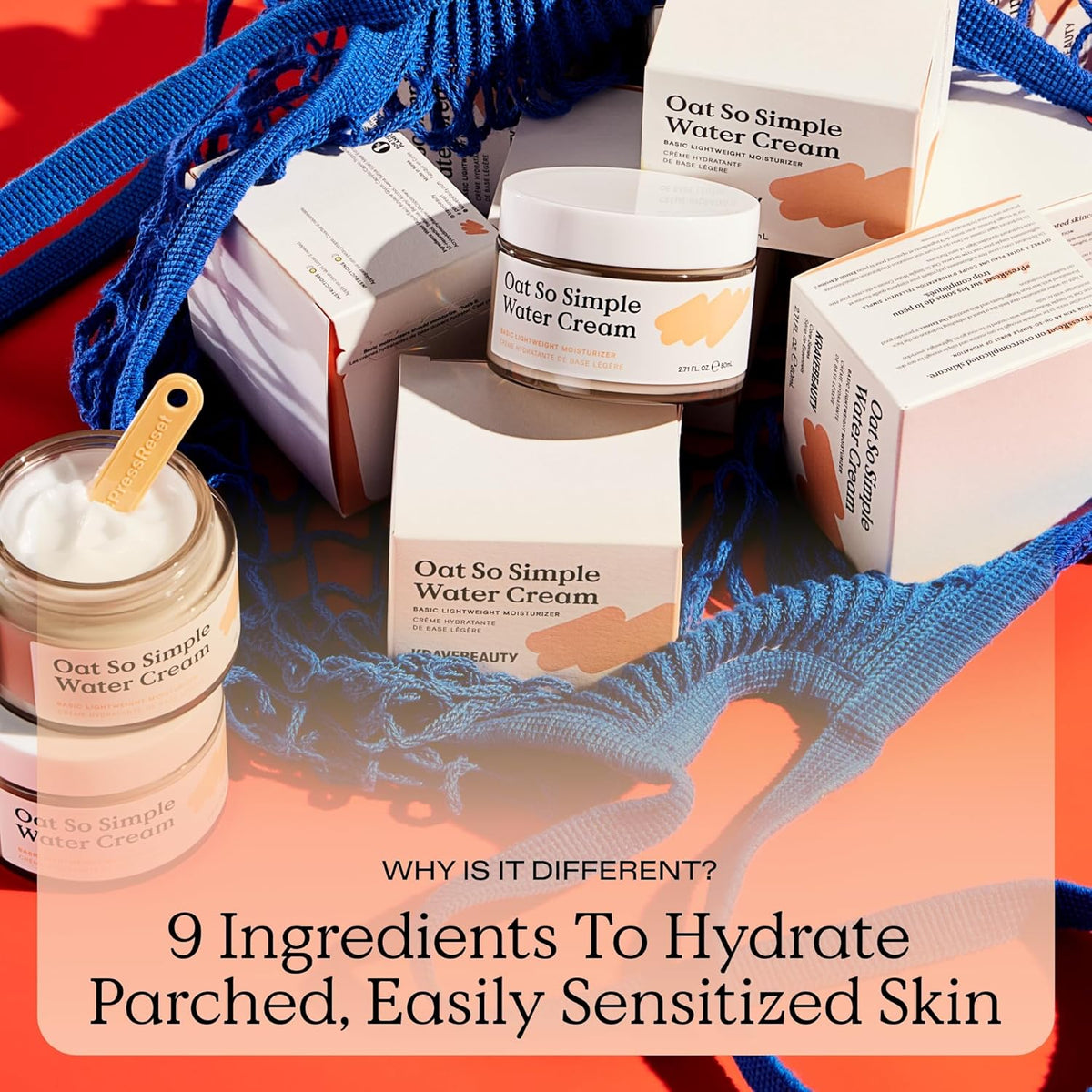 KraveBeauty Oat So Simple Water Cream, Enriched With Oat & Squalane To Soothe & Lock In Moisture