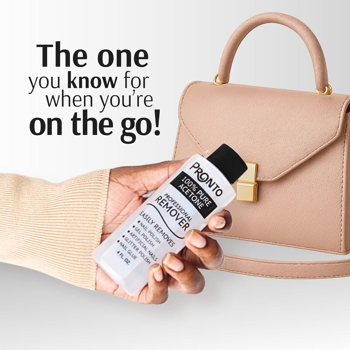 Pronto 100% Acetone Gel Nail Polish Remover - Gel Polish Remover for Nails | Acetone Nail Polish