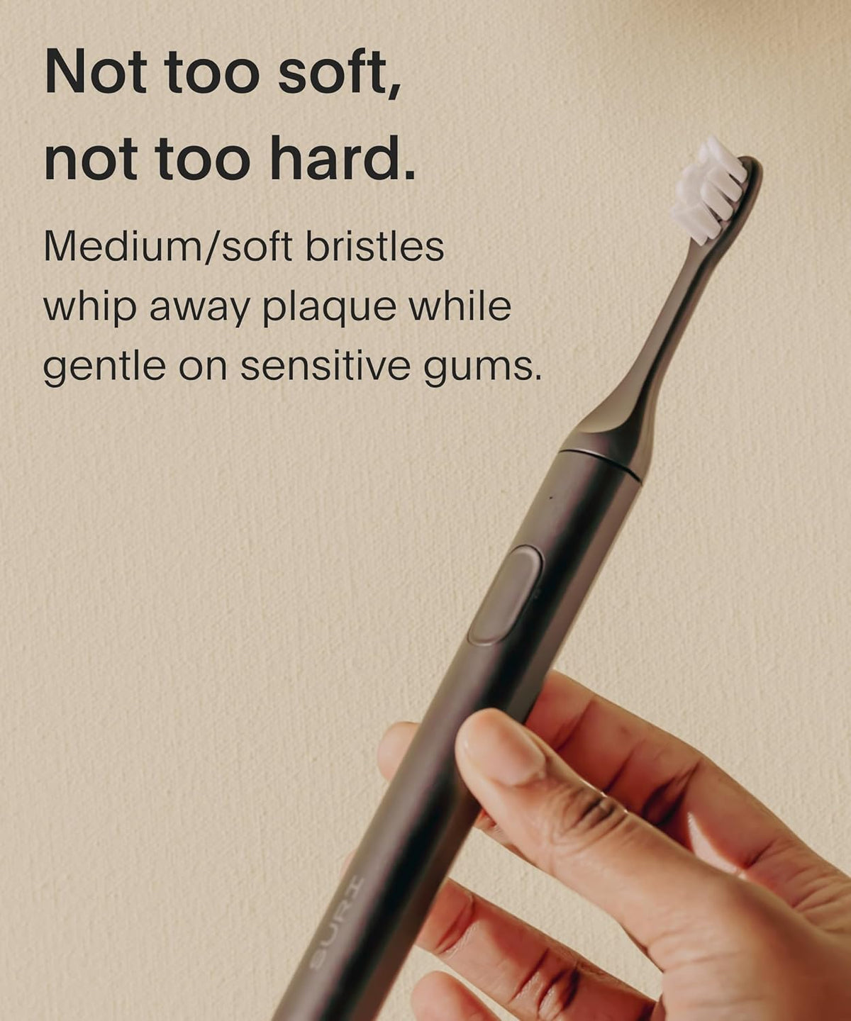 SURI Recyclable Plant-Based, Electric Toothbrush Heads - Built-in Tongue Scraper, Long Lasting