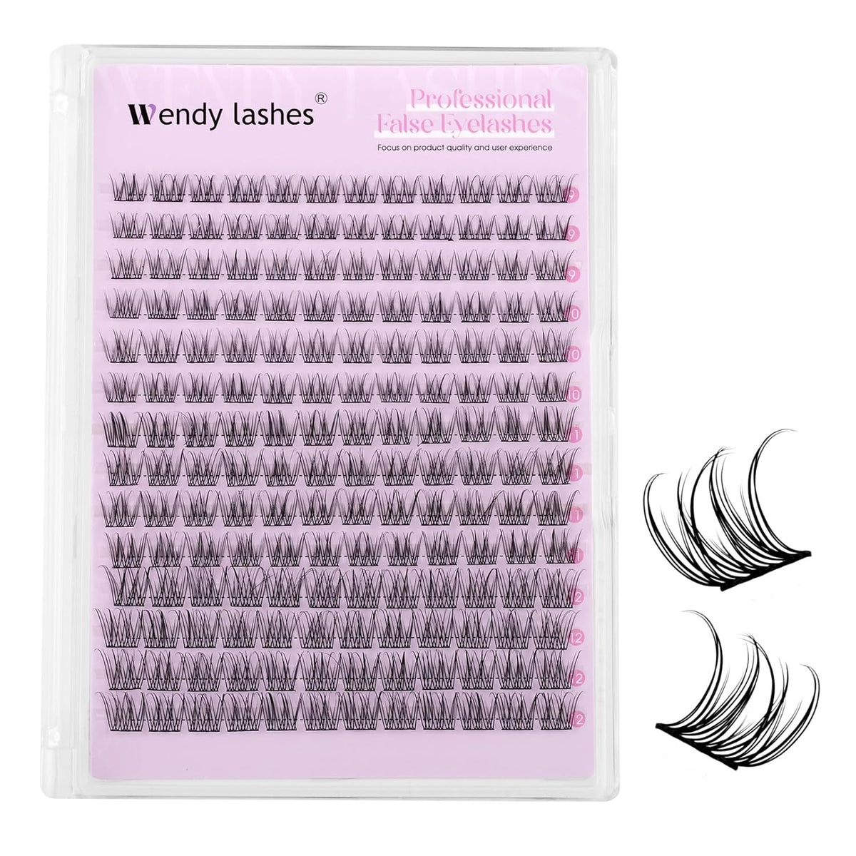 Nature Look DIY Lashes Individual Lashes Matte Black Cluster Eyelash Extensions Cluster