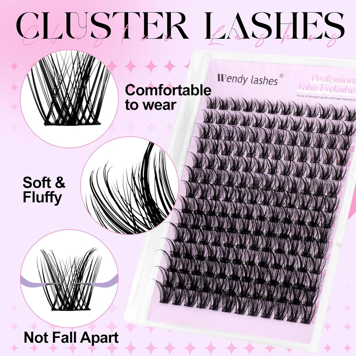 Individual Lashes DIY Matte Black Lashes Cluster Nature Eyelash Extensions Cluster