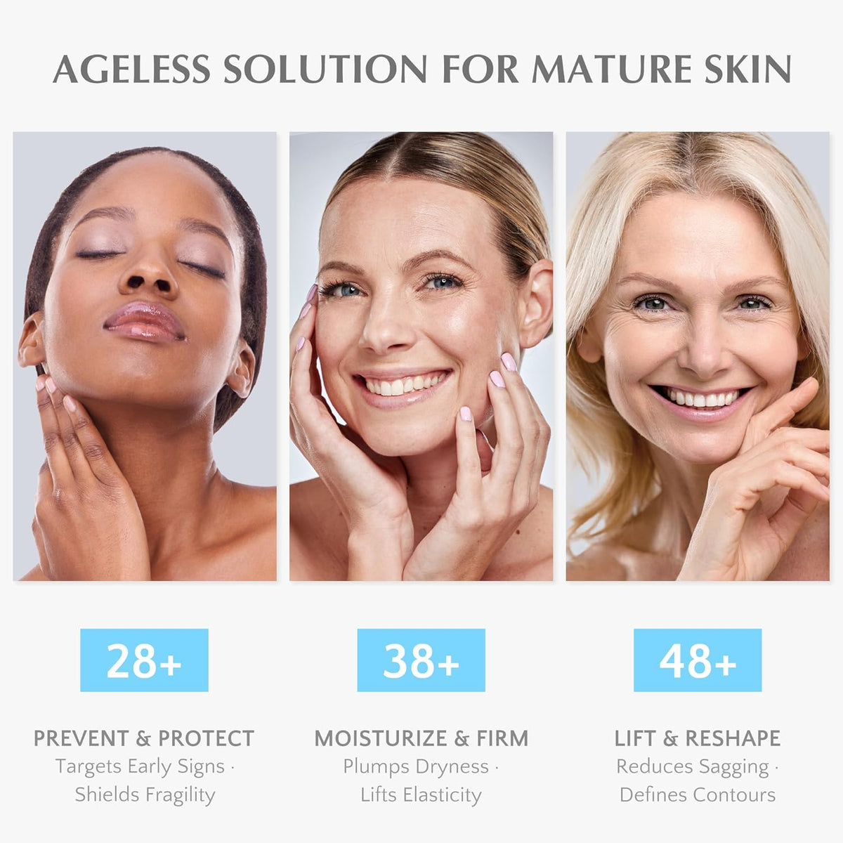 Retinol Anti Aging Face Moisturizer: Wrinkle Cream for Women, Collagen Day Night Repair Cream