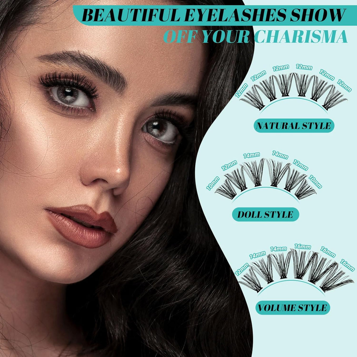 Lash Extension Kit 320Pcs,DIY Individual Lashes Clusters Kit,Lash Bond And Seal,Lash Remover For