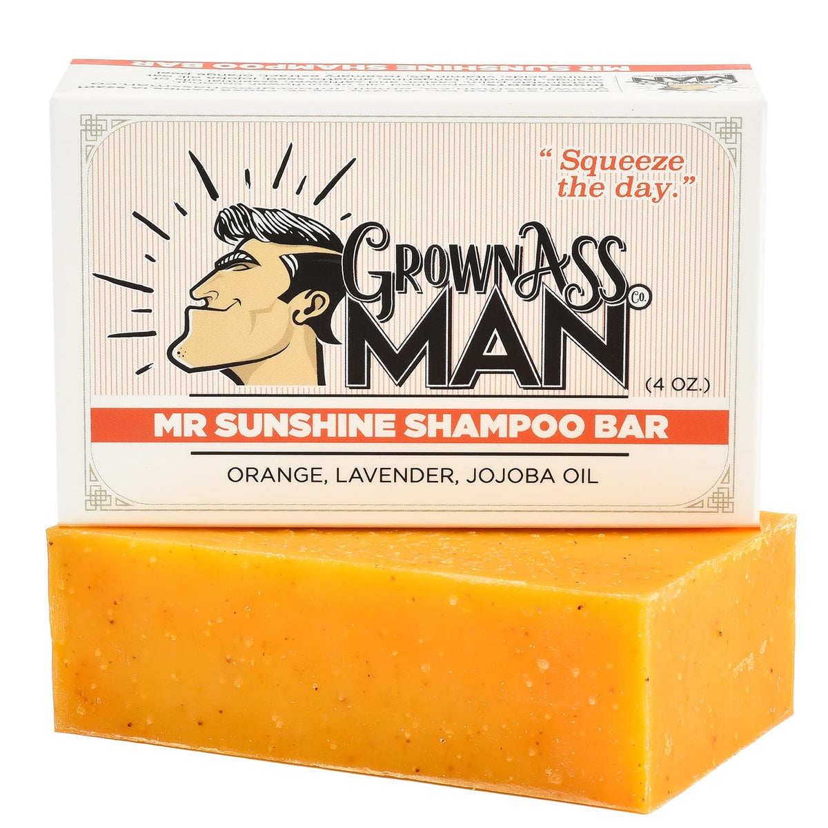 Solid Shampoo Bar Rich Lather 3 in 1: Hair, Beard & Body Wash - Plastic Free & Eco-Friendly