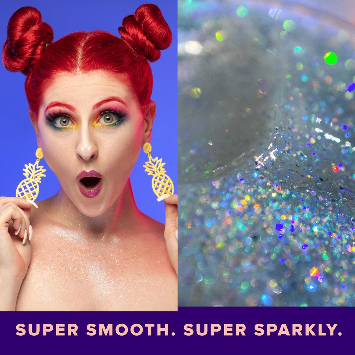 UNICORN SNOT Holographic Face Glitter & Body Glitter Gel: Glitter Makeup, Hair Glitter, Festival
