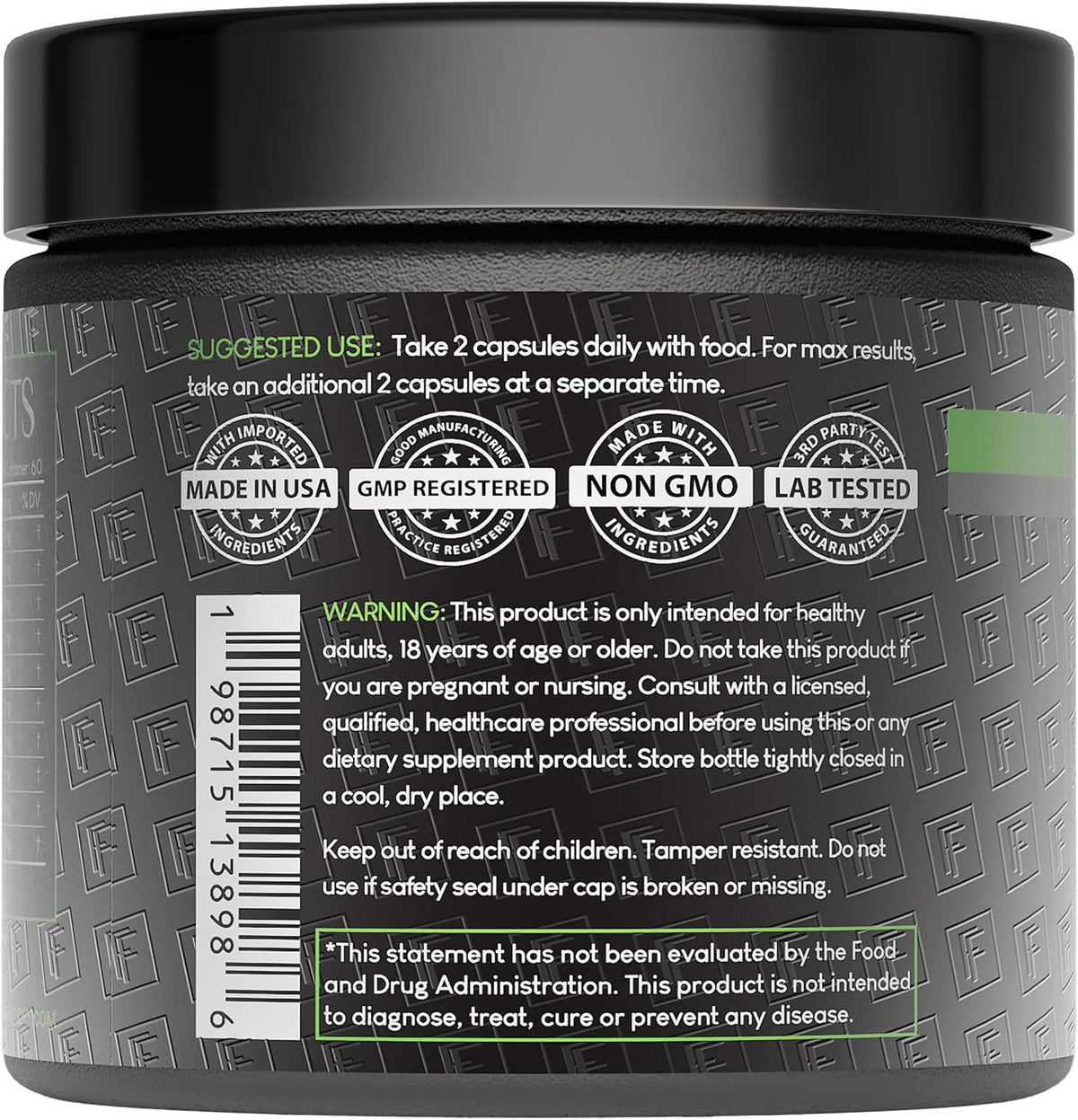 Crown of Glory 10-in-1 Hair Growth Maximizer, DHT Blocker with Saw Palmetto, Fo-Ti, Collagen