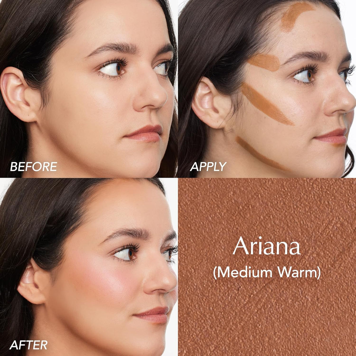 Thrive Causemetics Triple Threat Color Stick: Cream Bronzer & Contour Stick with Vitamin E, Evening