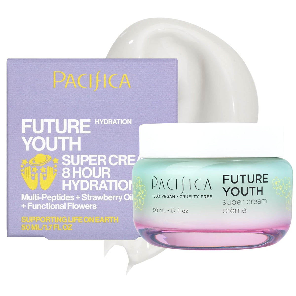 Pacifica Future Youth Super Cream – Daily Anti-Aging Moisturizer for All Skin Types, Lightweight