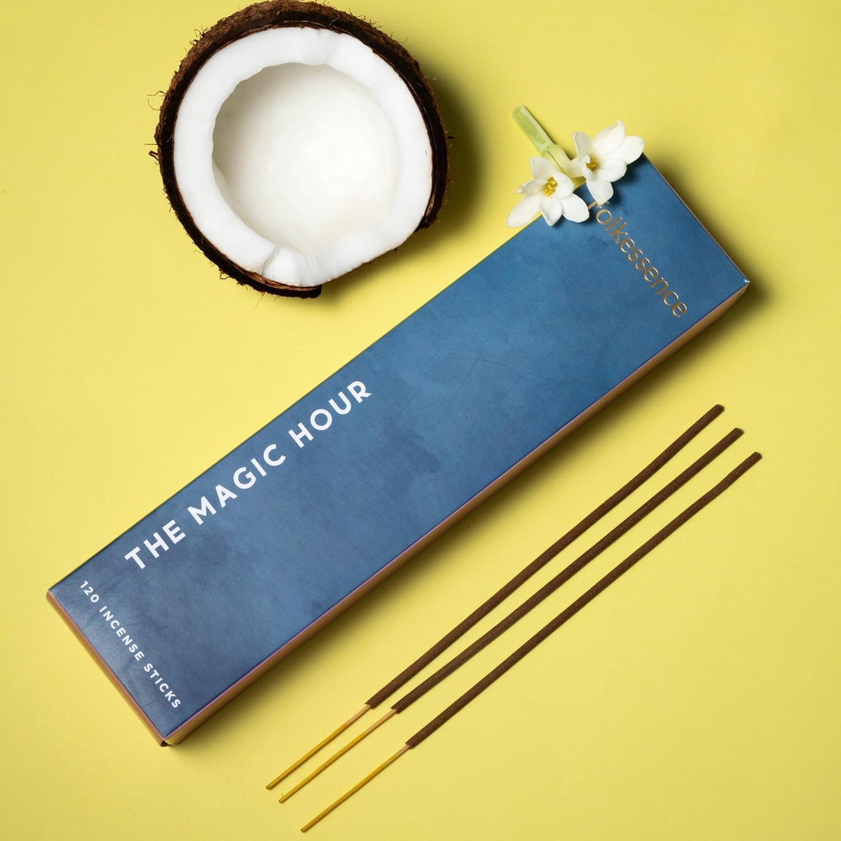 Folkulture Incense Sticks | Set of 6 (120 Organic Insence-Sticks) for Positive Aura with 45 Mins