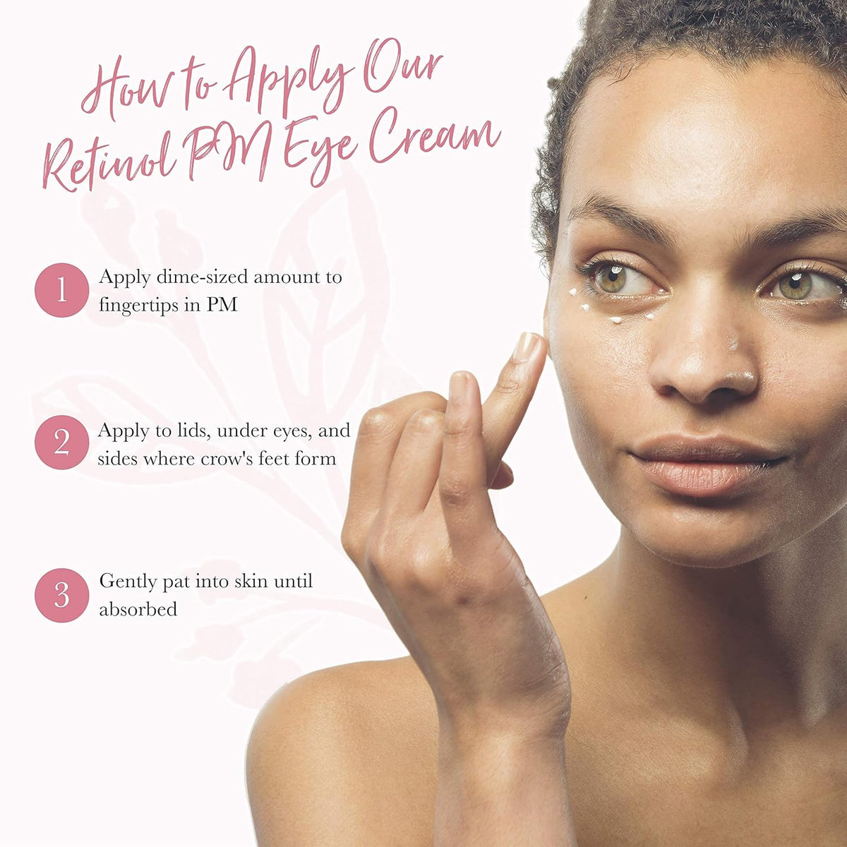 100% PURE Retinol Eye PM Cream, Anti-Aging Eye Cream for Wrinkles, Pure Retinol Cream, Wrinkle