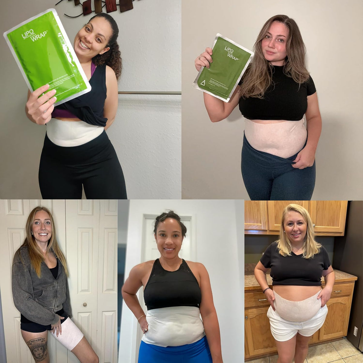 Ultimate Body Wrap with Guarana, Green Tea, and Seaweed Works for Stomach Belly Legs Arms Abdomen 6
