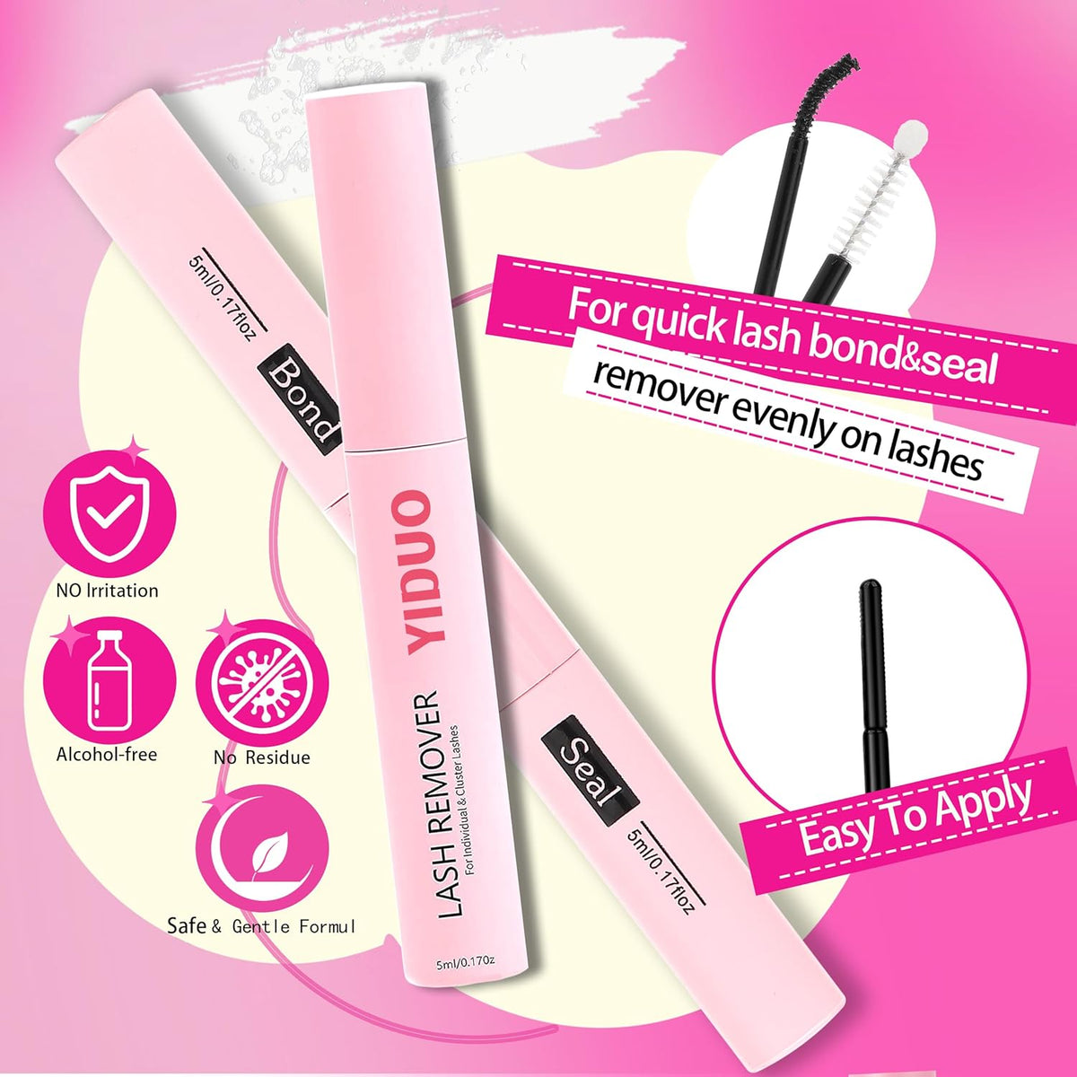 575Pcs Bulk Pack Lashes Clusters Kit with Glue and Removers, D Curl Volume 150D+200D+Spiky Lashes